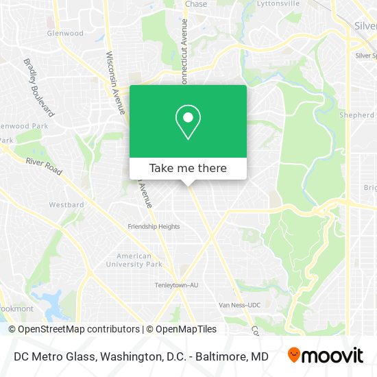 DC Metro Glass map
