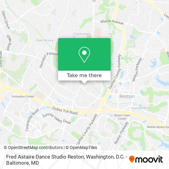 Mapa de Fred Astaire Dance Studio Reston