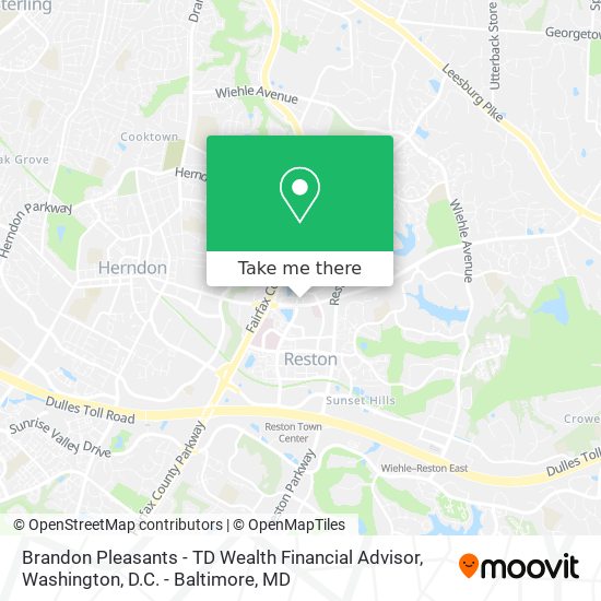 Mapa de Brandon Pleasants - TD Wealth Financial Advisor