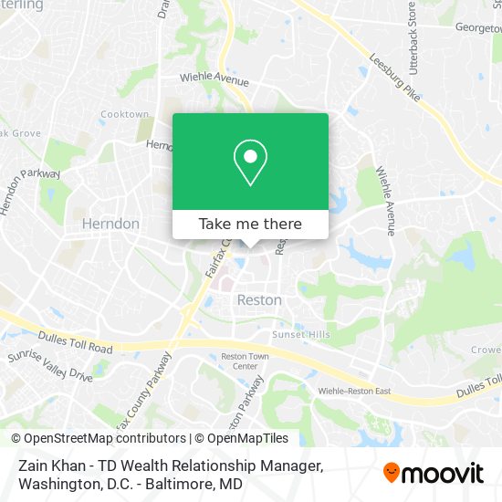Mapa de Zain Khan - TD Wealth Relationship Manager