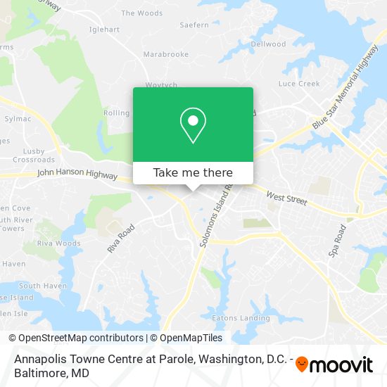 Mapa de Annapolis Towne Centre at Parole