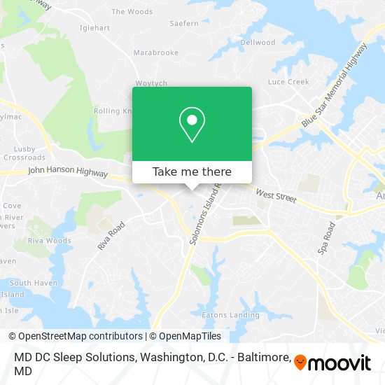 MD DC Sleep Solutions map