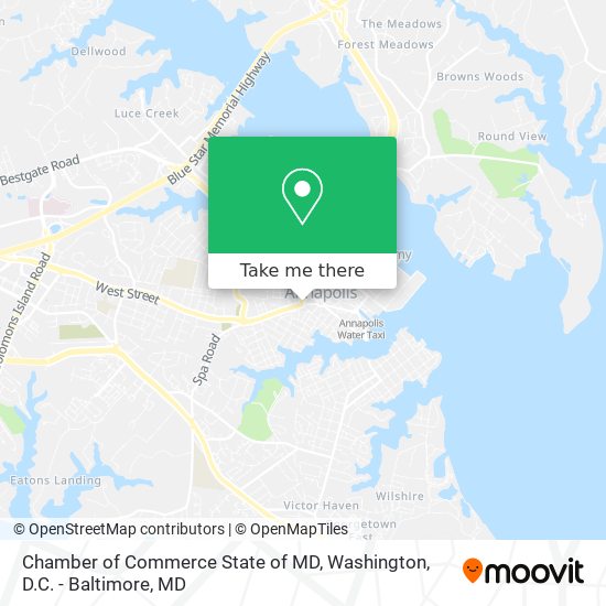 Chamber of Commerce State of MD map