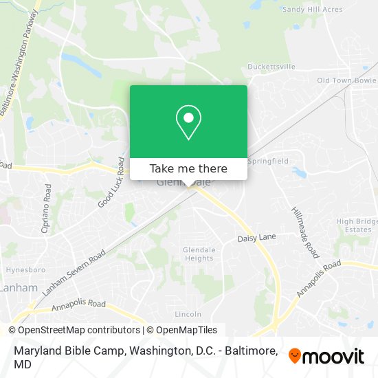 Mapa de Maryland Bible Camp