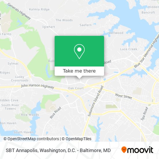 SBT Annapolis map