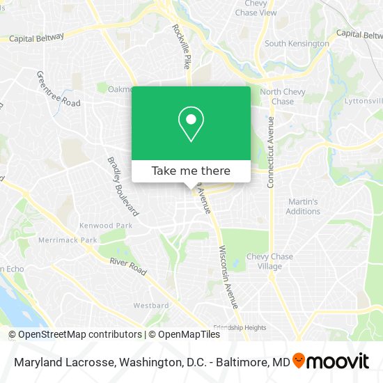 Mapa de Maryland Lacrosse