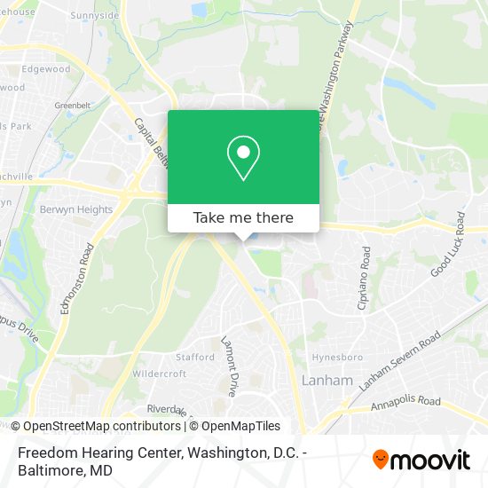 Freedom Hearing Center map