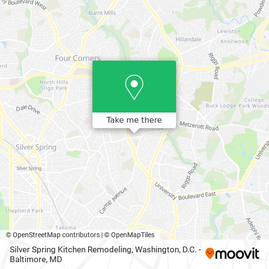 Silver Spring Kitchen Remodeling map