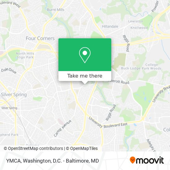 YMCA map