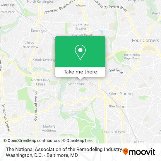 The National Association of the Remodeling Industry map