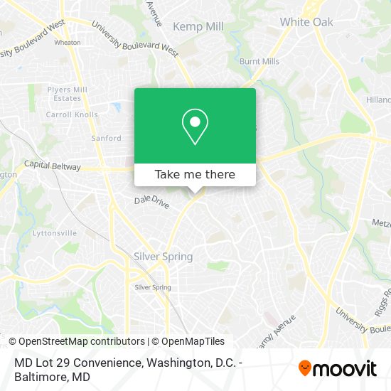 MD Lot 29 Convenience map