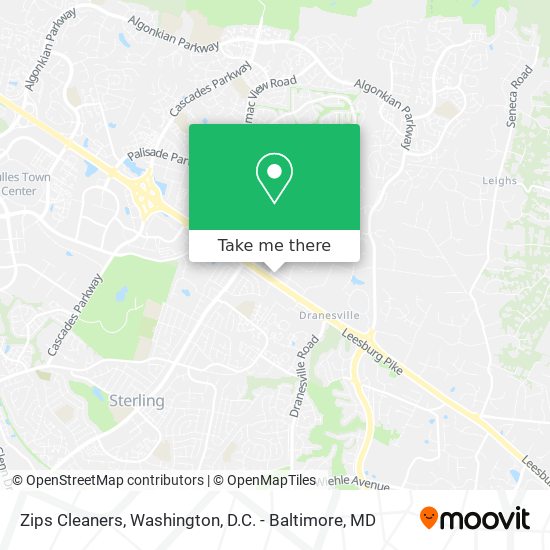 Zips Cleaners map