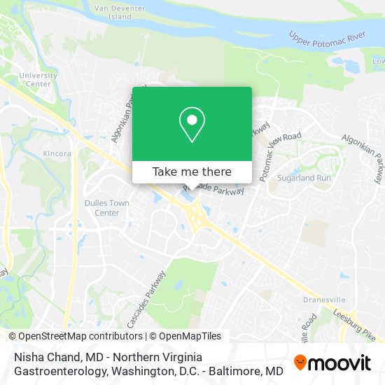 Mapa de Nisha Chand, MD - Northern Virginia Gastroenterology