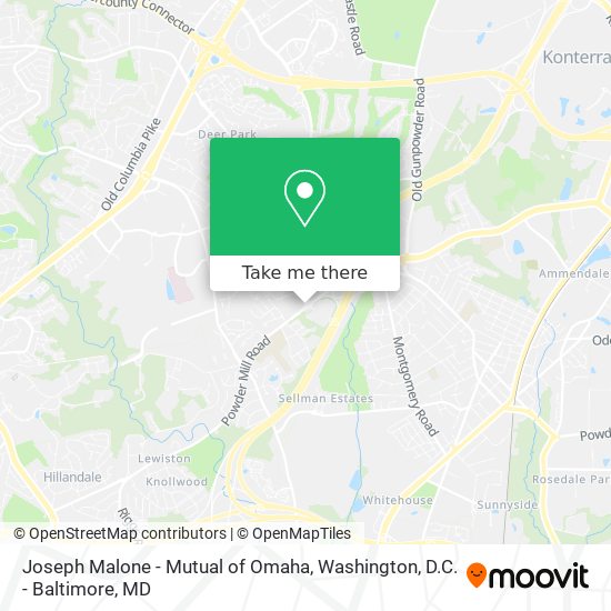 Mapa de Joseph Malone - Mutual of Omaha