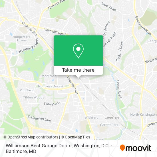 Mapa de Williamson Best Garage Doors