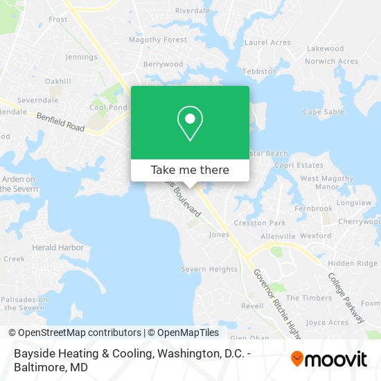 Mapa de Bayside Heating & Cooling