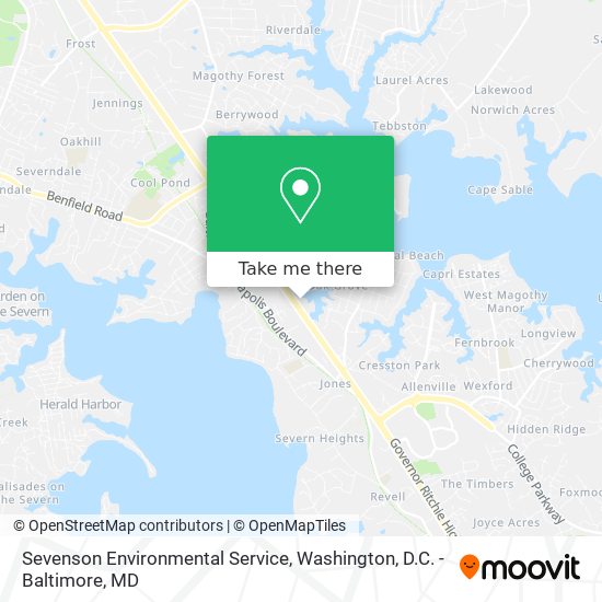 Sevenson Environmental Service map