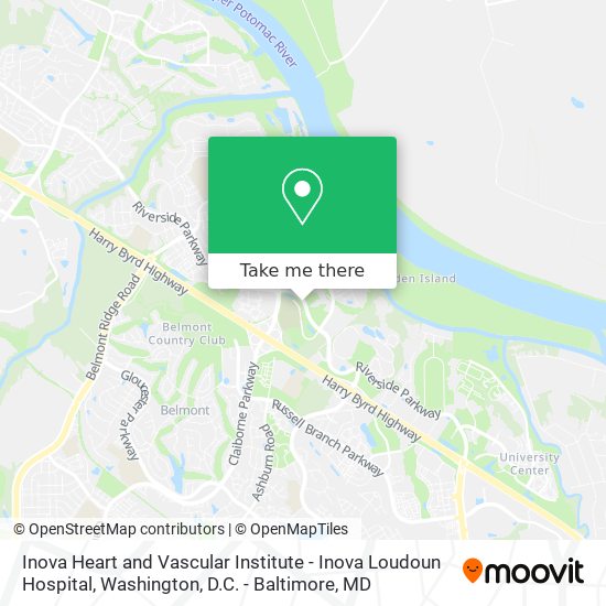 Inova Heart and Vascular Institute - Inova Loudoun Hospital map