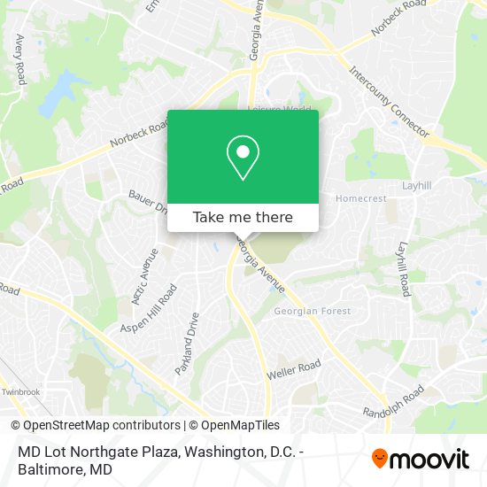 MD Lot Northgate Plaza map