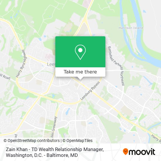 Mapa de Zain Khan - TD Wealth Relationship Manager