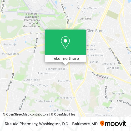 Mapa de Rite Aid Pharmacy