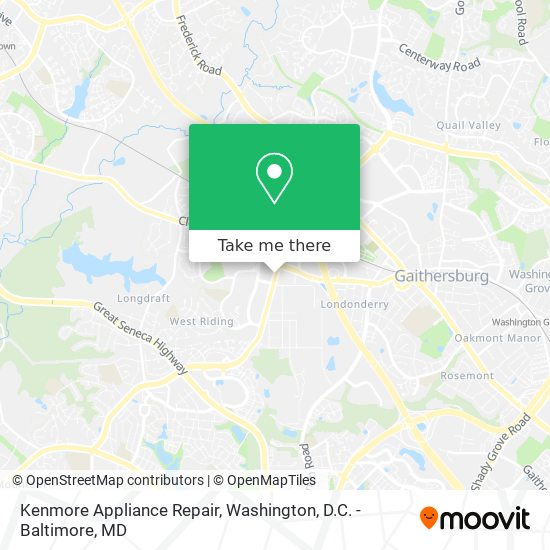 Kenmore Appliance Repair map