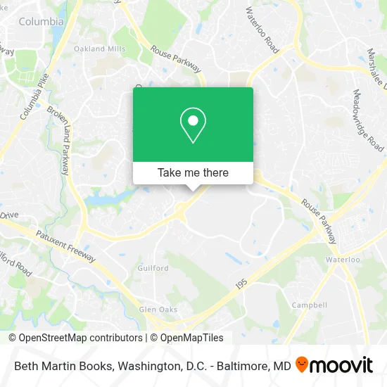 Beth Martin Books map