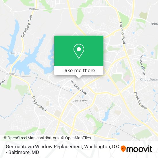 Germantown Window Replacement map