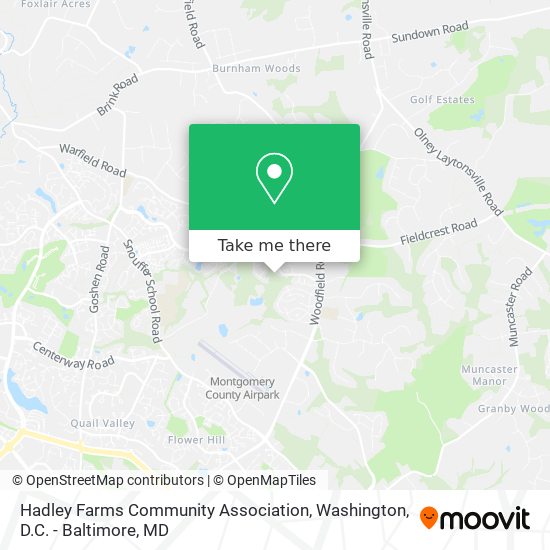 Mapa de Hadley Farms Community Association