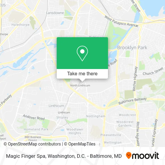 Magic Finger Spa map
