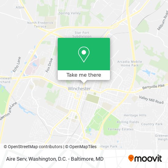 Aire Serv map