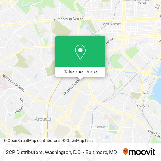 Mapa de SCP Distributors