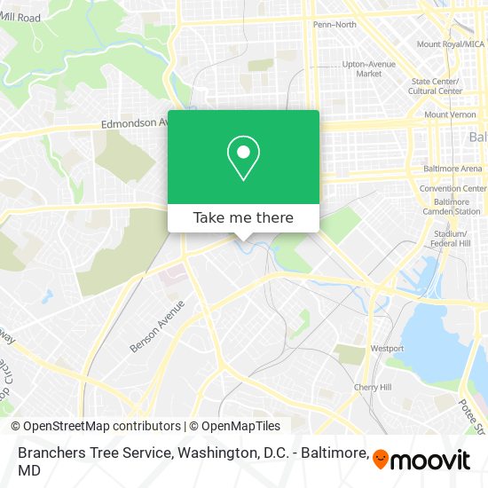 Branchers Tree Service map