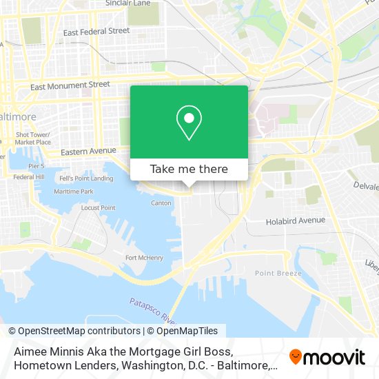 Aimee Minnis Aka the Mortgage Girl Boss, Hometown Lenders map