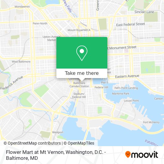 Flower Mart at Mt Vernon map
