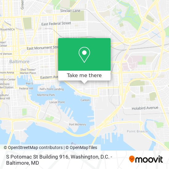 Mapa de S Potomac St Building 916