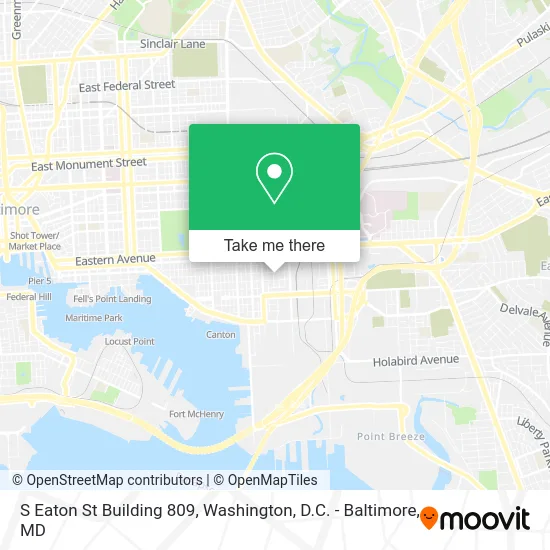 S Eaton St Building 809 map