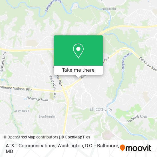 AT&T Communications map