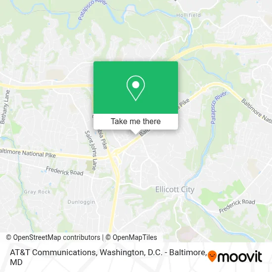 AT&T Communications map