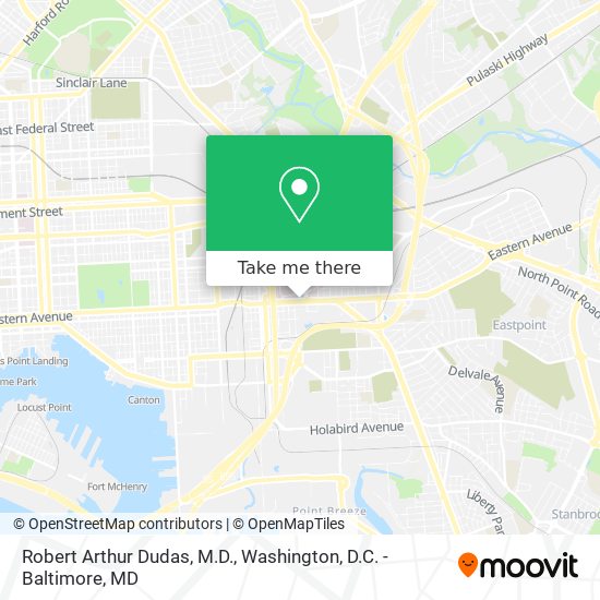 Robert Arthur Dudas, M.D. map