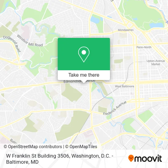Mapa de W Franklin St Building 3506