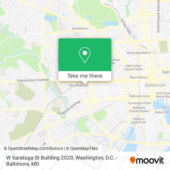 W Saratoga St Building 2020 map