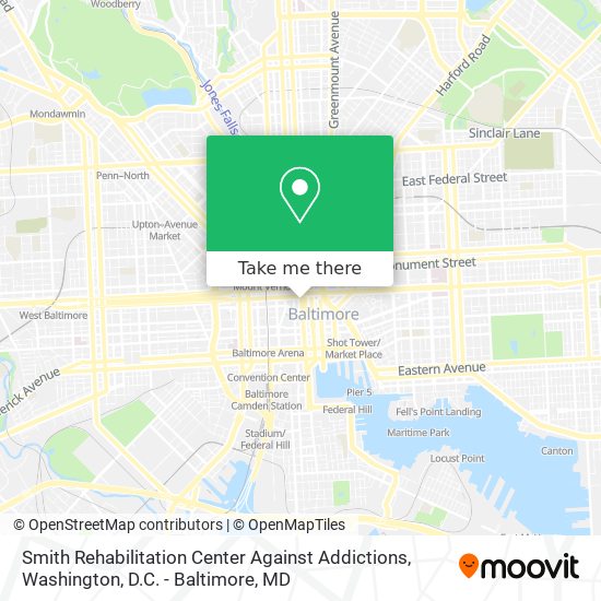 Smith Rehabilitation Center Against Addictions map