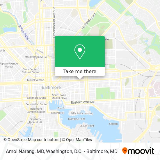 Mapa de Amol Narang, MD