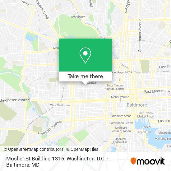 Mapa de Mosher St Building 1316