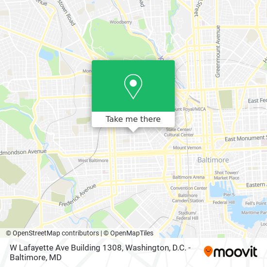 Mapa de W Lafayette Ave Building 1308