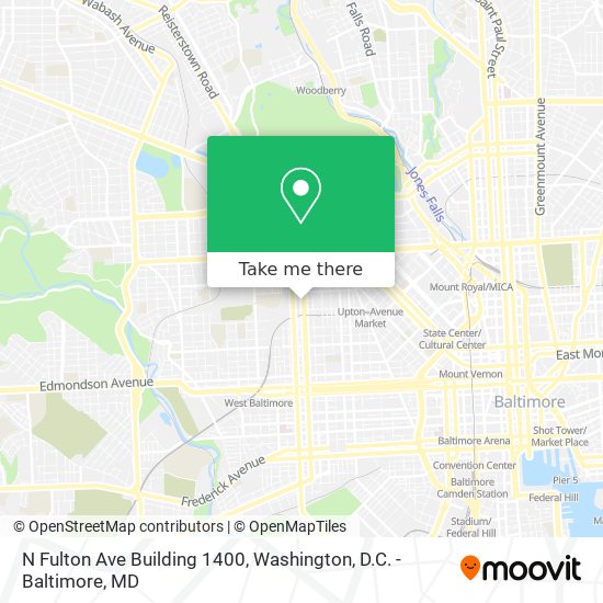 Mapa de N Fulton Ave Building 1400