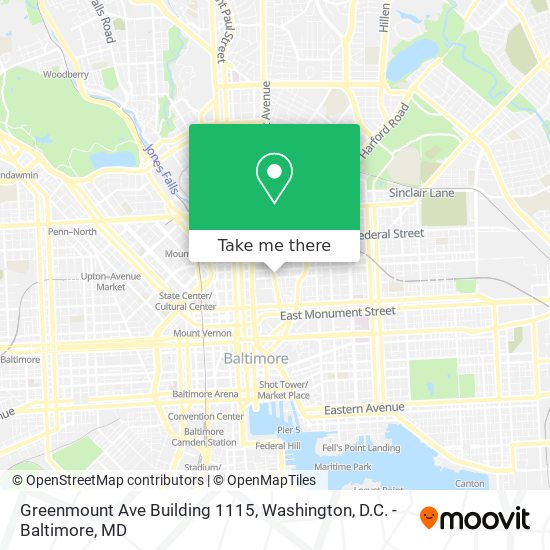 Greenmount Ave Building 1115 map