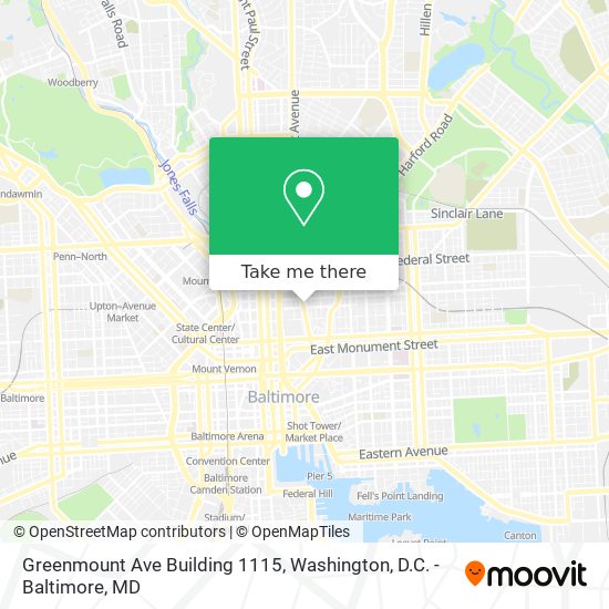 Mapa de Greenmount Ave Building 1115