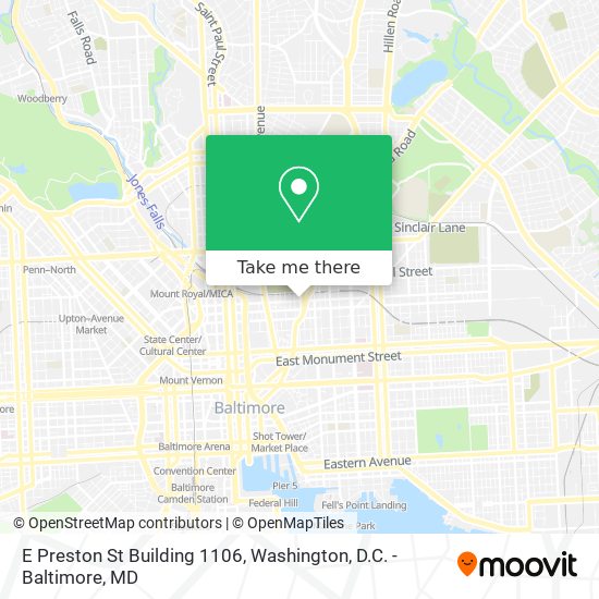 E Preston St Building 1106 map
